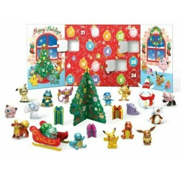 Pokemon Holiday Christmas Countdown Advent Calendar New Sealed On Hand Fast Ship - Picture 2 of 3